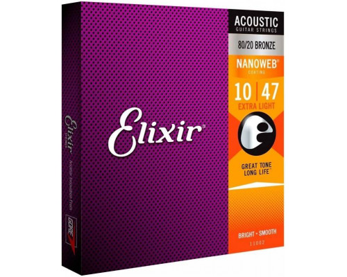 ELIXIR 11002 - Струны для акустической гитары