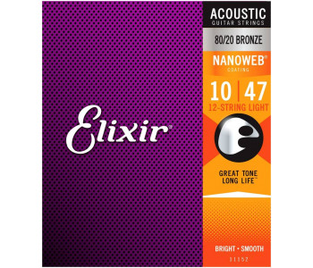 ELIXIR 11152 - Струны для акустической 12-струнной гитары