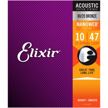 ELIXIR 11152 - Струны для акустической 12-струнной гитары