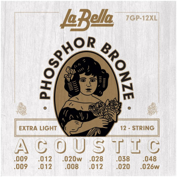 LA BELLA 7GP-12XL - Струны для акустической 12-струнной гитары