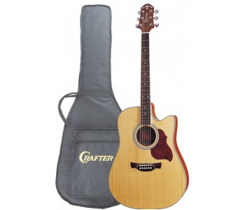 CRAFTER DE-6 N + Чехол - Гитара электроакустическая шестиструнная