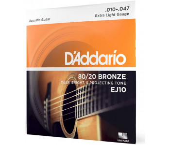 D'ADDARIO EJ10 - Струны для акустической гитары