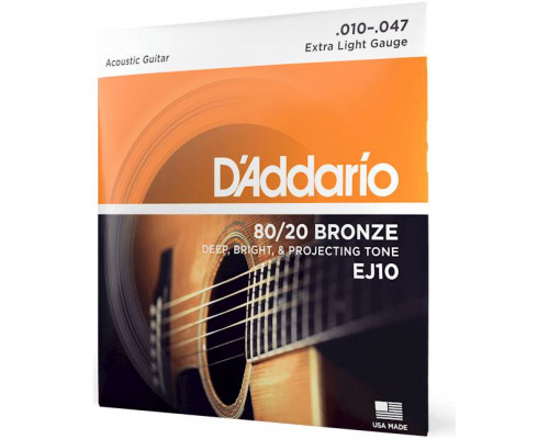 D'ADDARIO EJ10 - Струны для акустической гитары