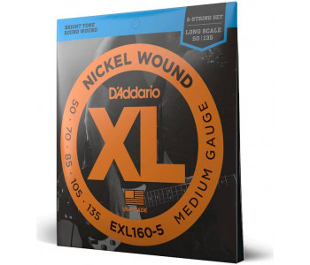 D'ADDARIO EXL160 5 - Струны для бас-гитары 5 струнной