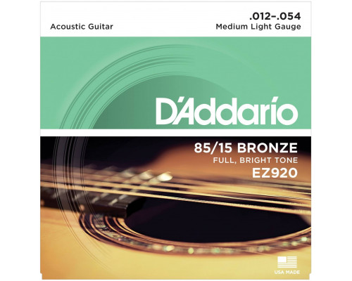 D'ADDARIO EZ920 - Струны для акустической гитары
