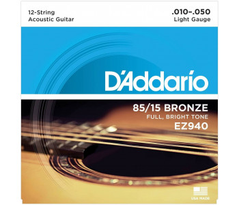 D'ADDARIO EZ940 - Струны для акустической 12-струнной гитары