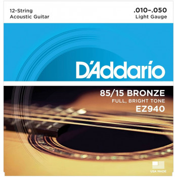 D'ADDARIO EZ940 - Струны для акустической 12-струнной гитары