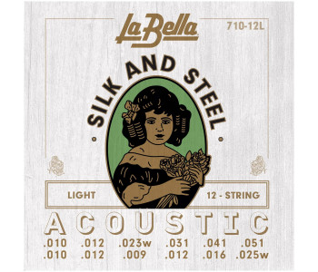 LA BELLA 710 12L - Струны для акустической 12-струнной гитары