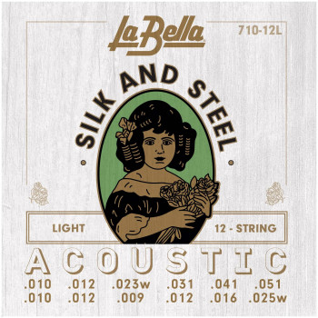 LA BELLA 710 12L - Струны для акустической 12-струнной гитары