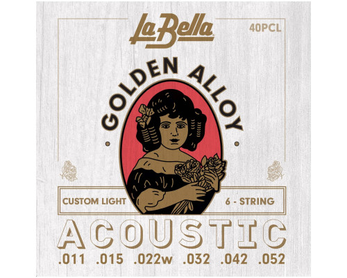 LA BELLA 40 PCL - Струны для акустической гитары