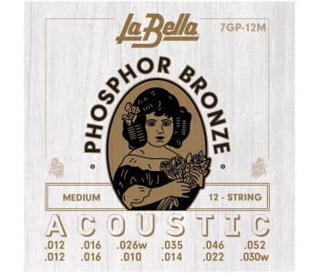 LA BELLA 7GP-12M - Струны для акустической 12-струнной гитары