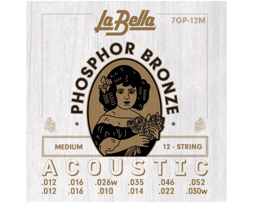 LA BELLA 7GP-12M - Струны для акустической 12-струнной гитары