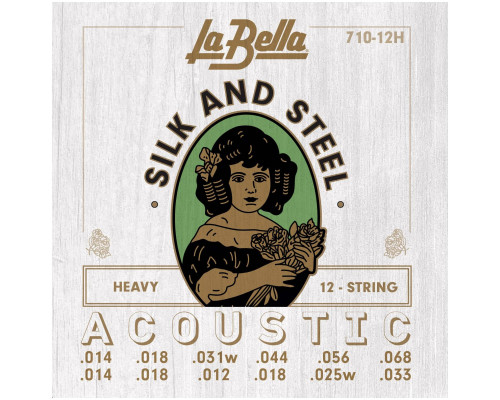 LA BELLA 710 12H - Струны для акустической 12-струнной гитары