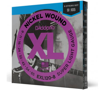D'ADDARIO EXL120 8 - Струны для электрогитары 8-струнной