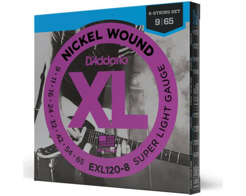 D'ADDARIO EXL120 8 - Струны для электрогитары 8-струнной