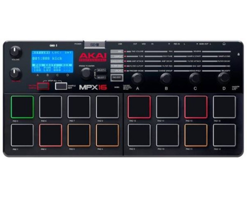 AKAI PRO MPX16 - MIDI Контроллер