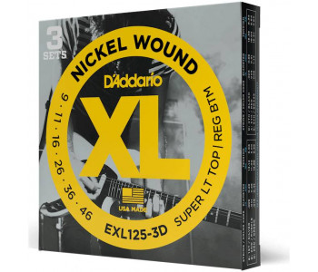 D'ADDARIO EXL125 3D - Струны для электрогитары