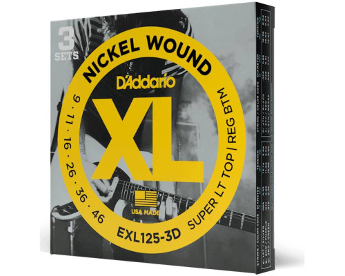 D'ADDARIO EXL125 3D - Струны для электрогитары D'ADDARIO EXL125 3D - Струны для электрогитары