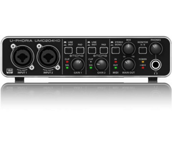 BEHRINGER UMC204 HD - Звуковая карта