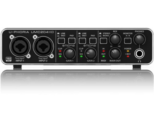 BEHRINGER UMC204 HD - Звуковая карта
