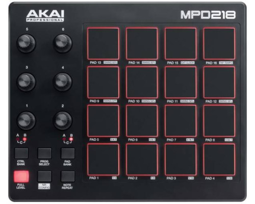 AKAI PRO MPD218 - USB/MIDI-контроллер AKAI PRO MPD218 - USB/MIDI-контроллер