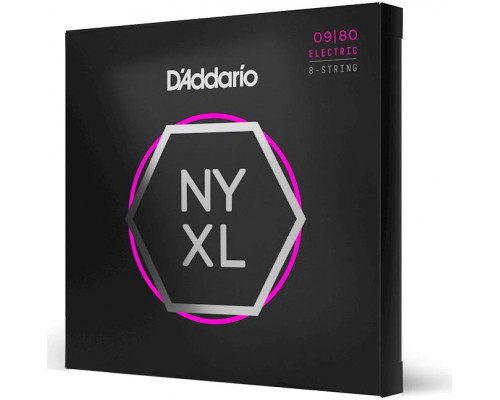 D'ADDARIO NYXL0980 - Струны для электрогитары 8-струнной