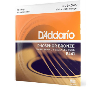 D'ADDARIO EJ41 - Струны для акустической 12-струнной гитары