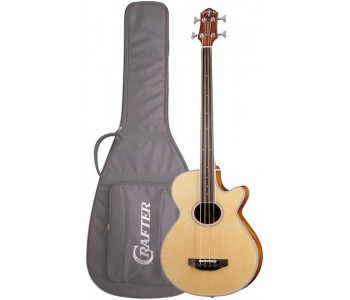 CRAFTER BA-400EQ/FL/N + Чехол - Бас-гитара акустическая