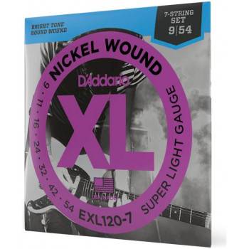 D'ADDARIO EXL120 7 - Струны для электрогитары 7-струнной