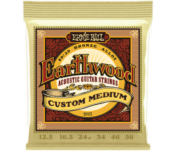 ERNIE BALL 2005 Earthwood 80/20 Bronze Custom Medium 12.5-56 - Струны для акустической гитары