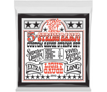 ERNIE BALL 2312 Stainless Steel Light 9-9 - Струны для банджо