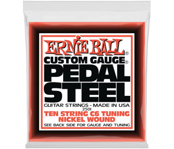 ERNIE BALL 2501 Nickel Wound C6 Tuning 12-66 - Струны для педальной 10-струнной слайд-гитары