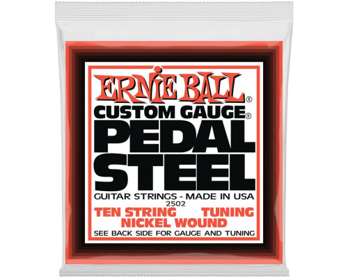 ERNIE BALL 2502 Nickel Wound E9 Tuning 13-38 - Струны для педальной 10-струнной слайд-гитары