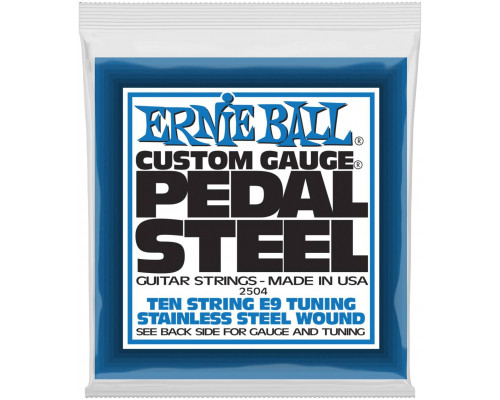 ERNIE BALL 2504 Stainless Steel E9 Tuning 13-39 - Струны для педальной 10-струнной слайд-гитары