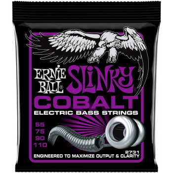 ERNIE BALL 2731 Cobalt Slinky Power 55-110 - Струны для бас-гитары
