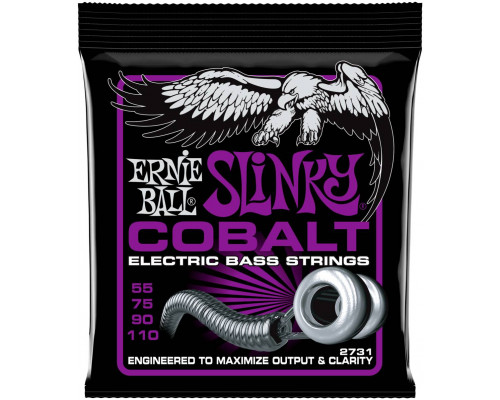ERNIE BALL 2731 Cobalt Slinky Power 55-110 - Струны для бас-гитары