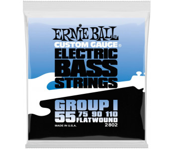 ERNIE BALL 2802 Flatwound 55-110 - Струны для бас-гитары