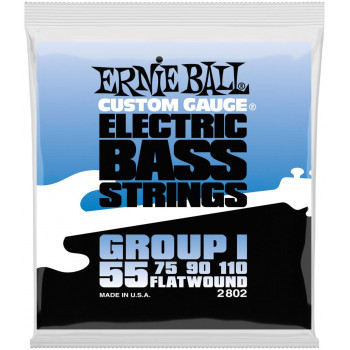 ERNIE BALL 2802 Flatwound 55-110 - Струны для бас-гитары