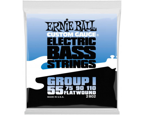 ERNIE BALL 2802 Flatwound 55-110 - Струны для бас-гитары