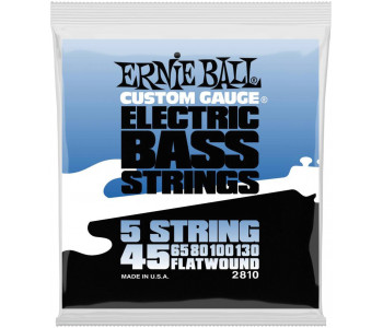 ERNIE BALL 2810 Flatwound 45-130 - Струны для бас-гитары 5 струнной