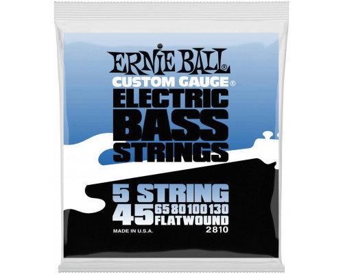 ERNIE BALL 2810 Flatwound 45-130 - Струны для бас-гитары 5 струнной