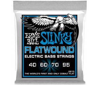 ERNIE BALL 2815 Flatwound Slinky Extra 40-95 - Струны для бас-гитары