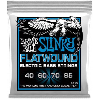 ERNIE BALL 2815 Flatwound Slinky Extra 40-95 - Струны для бас-гитары