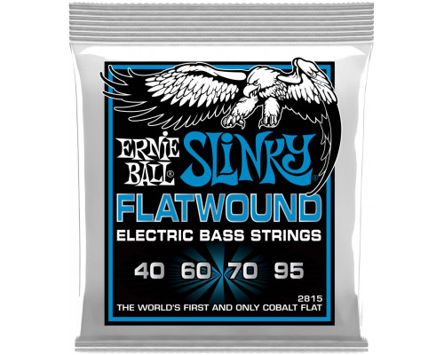 ERNIE BALL 2815 Flatwound Slinky Extra 40-95 - Струны для бас-гитары