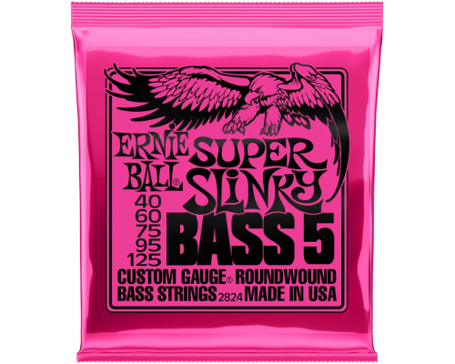 ERNIE BALL 2824 Nickel Wound Slinky Super 40-125 - Струны для бас-гитары 5 струнной