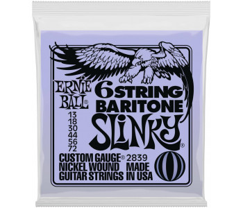 ERNIE BALL 2839 Nickel Wound 5/8 Scale Slinky 13-72 - Струны для бас-гитары