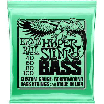 ERNIE BALL 2841 Nickel Wound Slinky Hyper 40-100 - Струны для бас-гитары