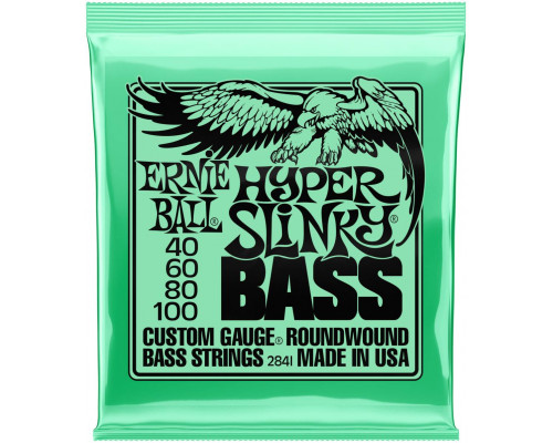 ERNIE BALL 2841 Nickel Wound Slinky Hyper 40-100 - Струны для бас-гитары
