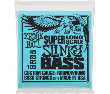ERNIE BALL 2849 Nickel Wound Long Scale Slinky 45-105 - Струны для бас-гитары