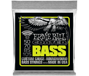 ERNIE BALL 3832 Coated Slinky Regular 50-105 - Струны для бас-гитары